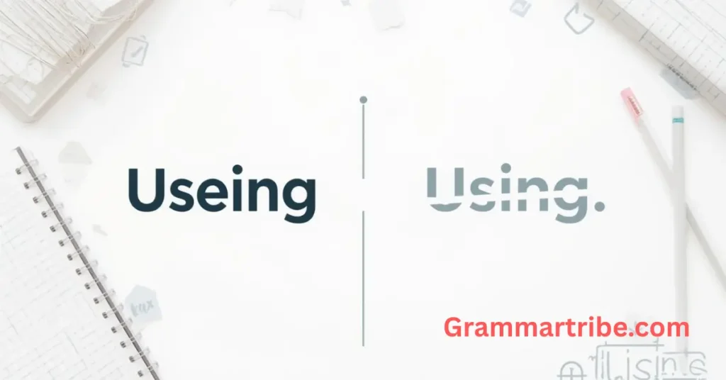 Useing or Using