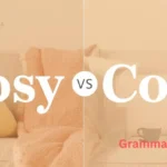 Cosy or Cozy