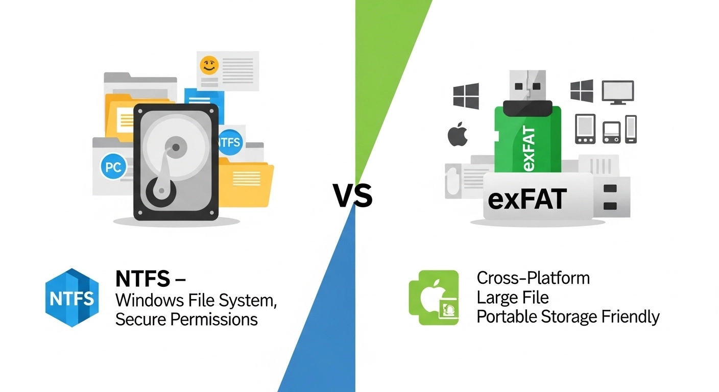 Nfts File System NTFS or exFAT: Which File System Should You Use?