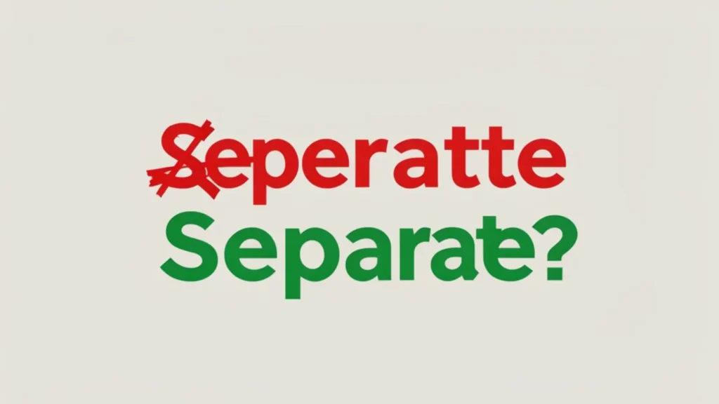 Seperate or Separate
