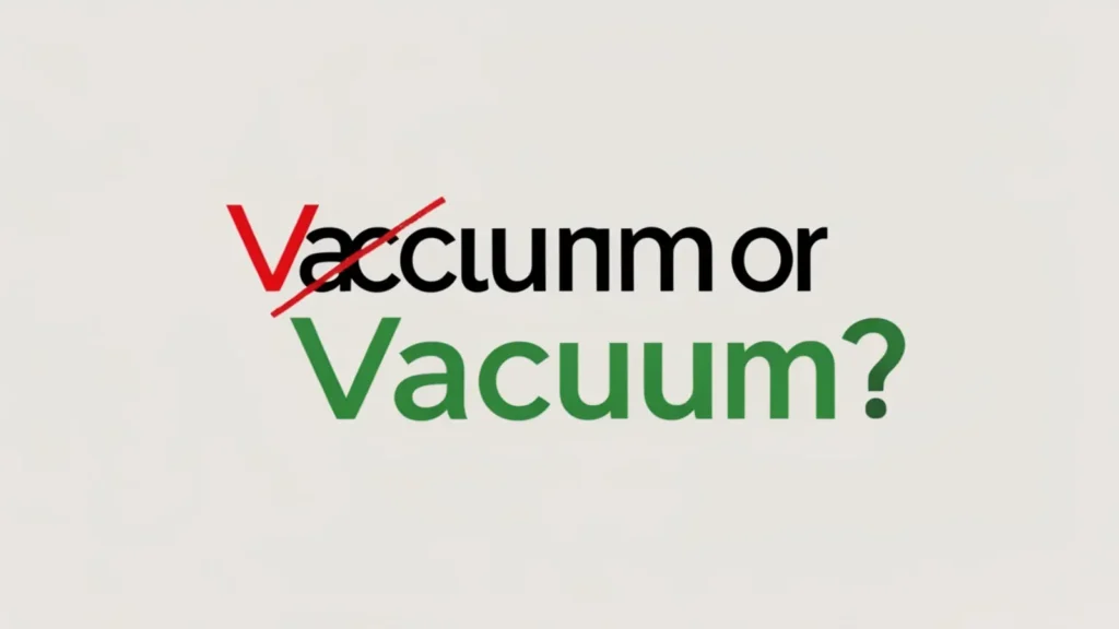 Vaccum or vacuum