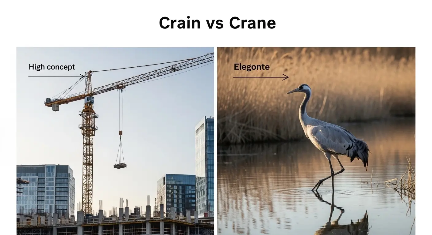 Crain or Crane: Meaning, Difference, and Correct Spelling?