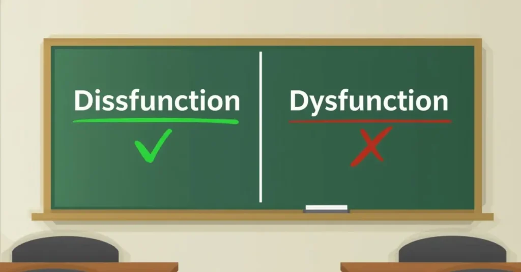 Disfunction or Dysfunction