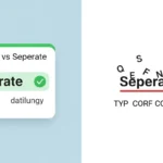 Separate or Seperate