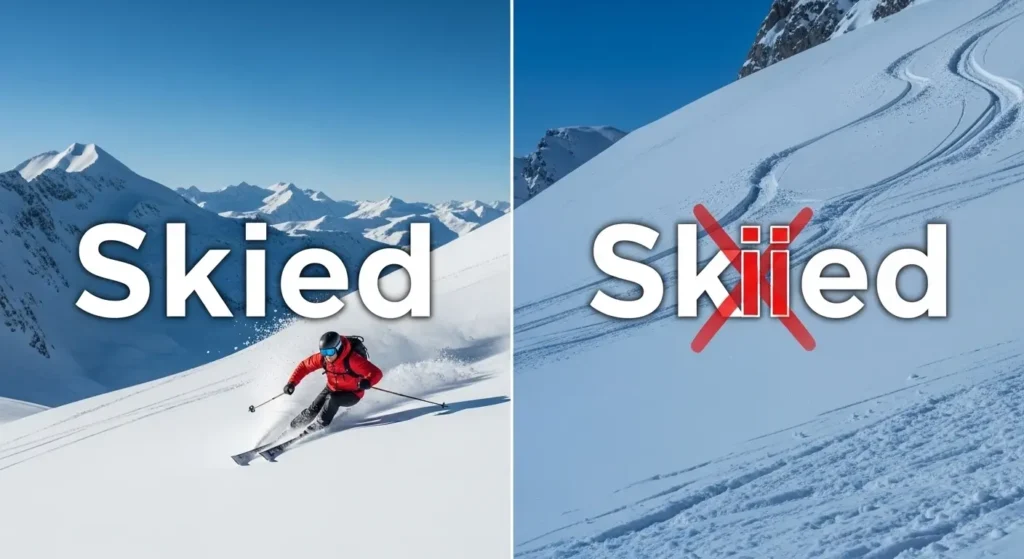 Skied or Skiied