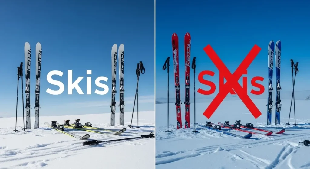 Skis or Skiis