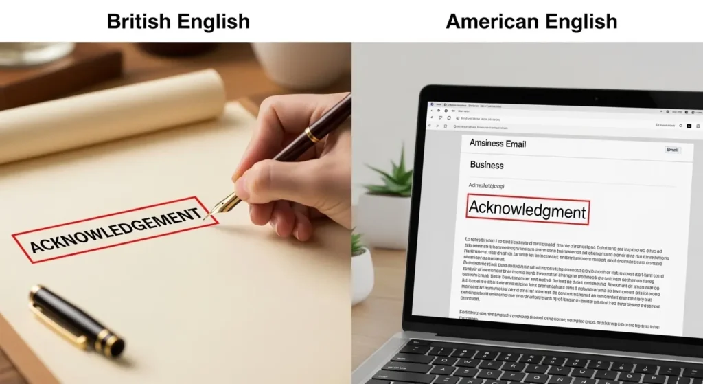 Acknowledgement or Acknowledgment