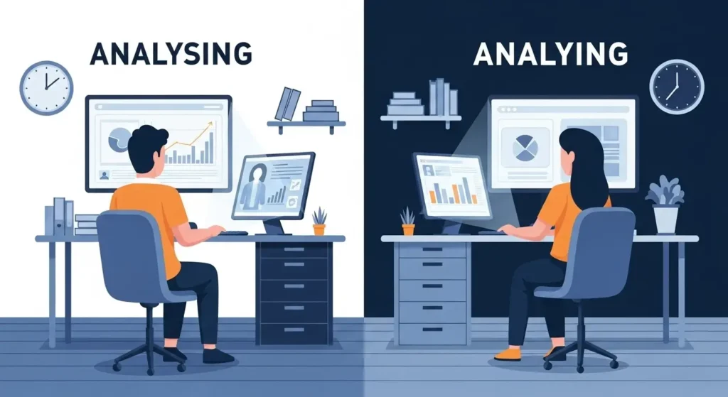 Analysing or Analyzing