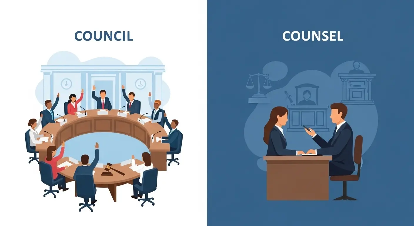 Councel Examples Council or Counsel: What’s the Difference