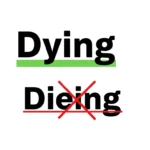 Dying or Dieing