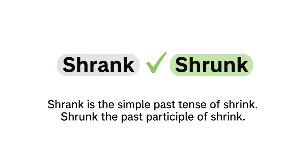 Shrank or Shrunk
