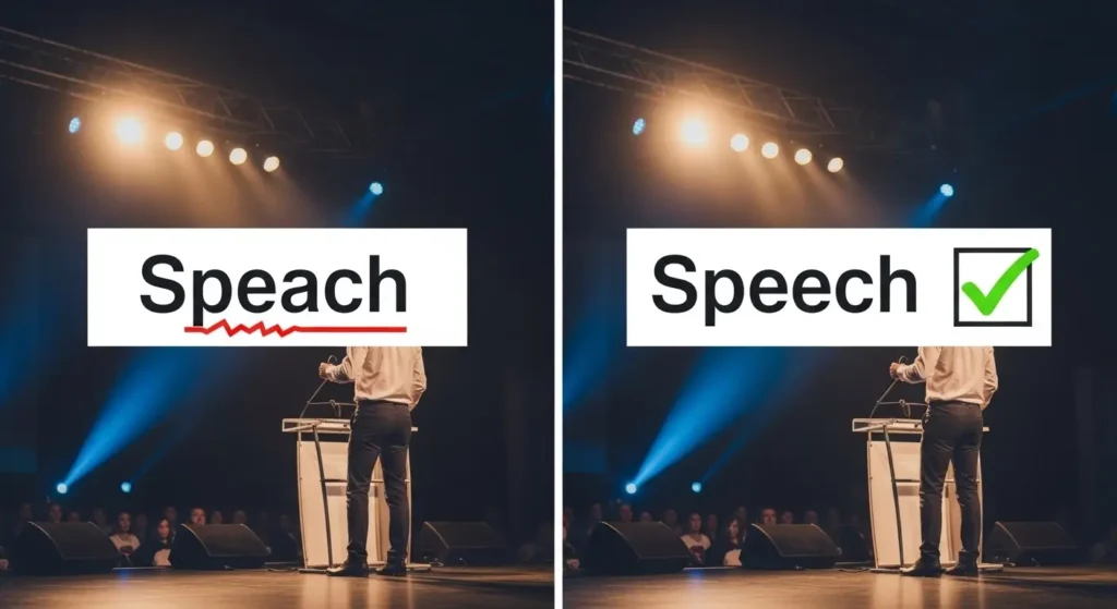 Speach or Speech