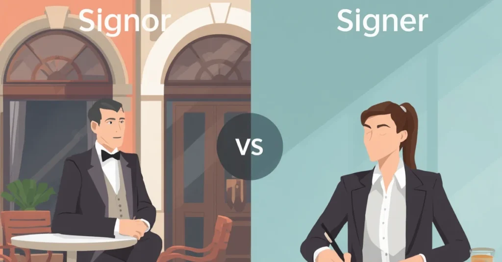 Signor or Signer