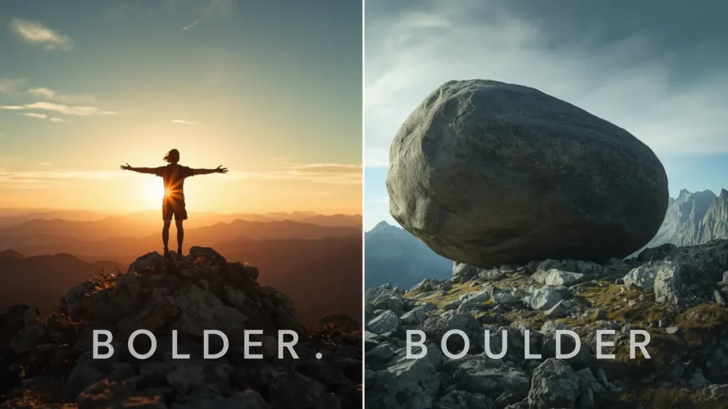 Bolder or Boulder