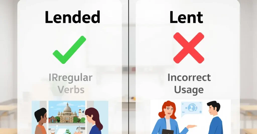 Lended or Lent