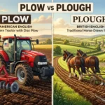 Plow or Plough