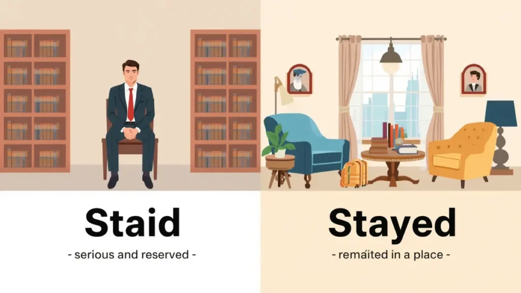 Staid or Stayed