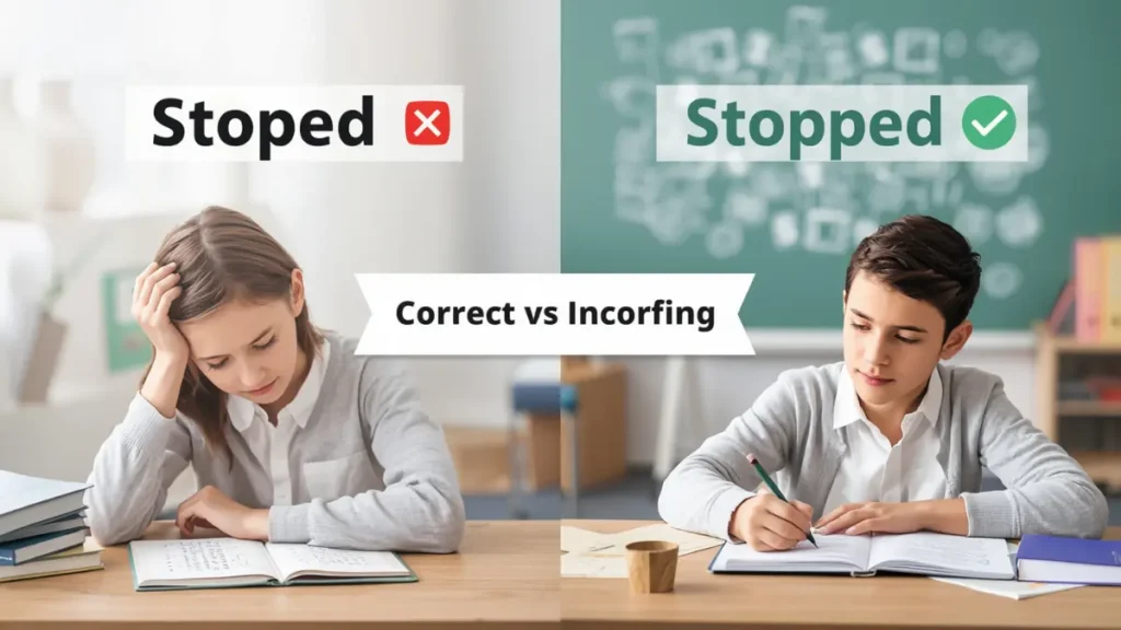 Stoped or Stopped