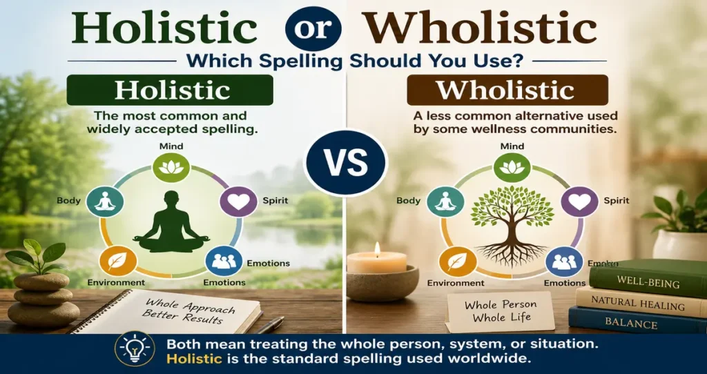 Holistic or Wholistic