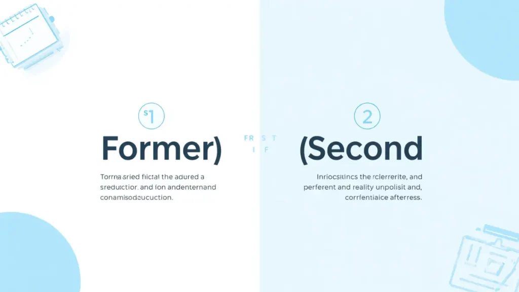 Latter or Former